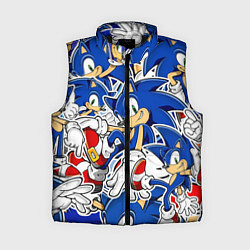 Женский жилет SONIC ПАТТЕРН СОНИК, цвет: 3D-черный