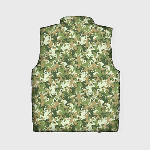 Женский жилет Лягушки камуфляж / 3D-Светло-серый – фото 2