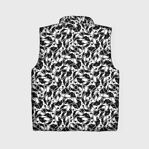 Женский жилет Щенки Французского Бульдога / 3D-Черный – фото 2