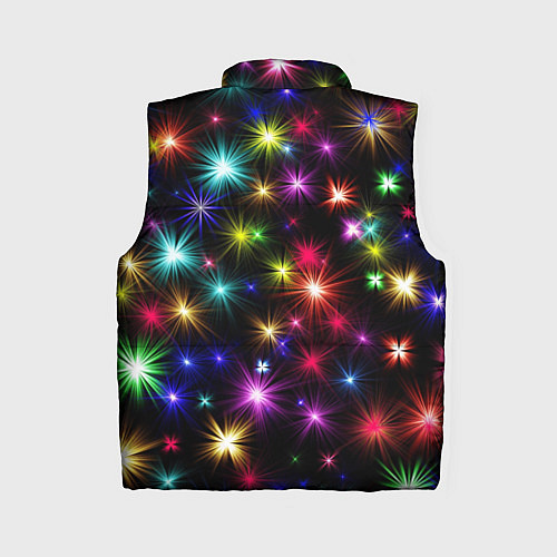 Женский жилет ПРАЗДНИЧНЫЕ ОГОНЬКИ / 3D-Черный – фото 2