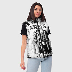 Женский жилет Maneskin Монэскин, рок - группа, цвет: 3D-красный — фото 2