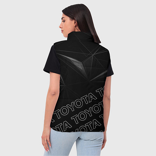 Женский жилет TOYOTA SPORT ГЕОМЕТРИЯ / 3D-Красный – фото 4