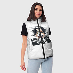 Женский жилет Австралийская Овчарка Australian Shepherd, цвет: 3D-красный — фото 2