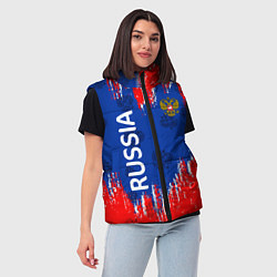 Женский жилет Патриот России Я Русский!, цвет: 3D-красный — фото 2