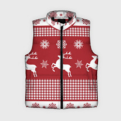 Женский жилет Узор с оленями