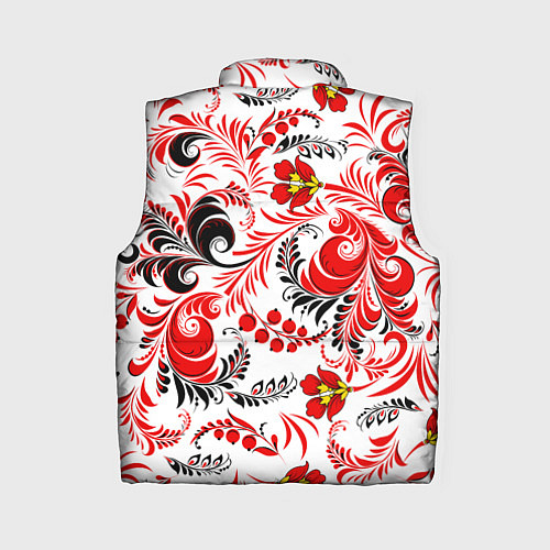 Женский жилет Русская национальная роспись / 3D-Черный – фото 2