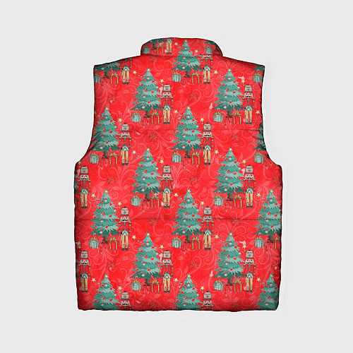 Женский жилет Щелкунчик Новый год / 3D-Красный – фото 2