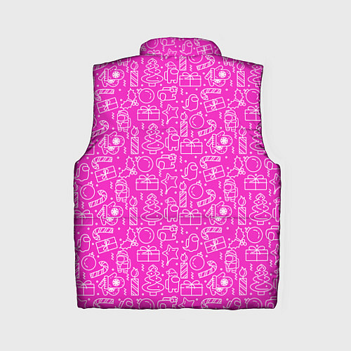 Женский жилет Рattern аmong us / 3D-Светло-серый – фото 2