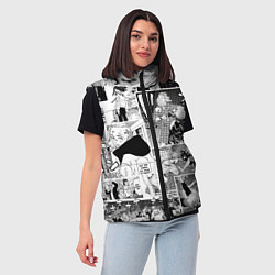 Женский жилет Токийские мстители манга, цвет: 3D-черный — фото 2