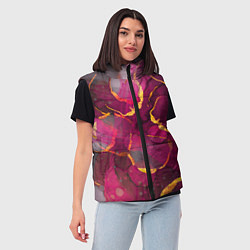 Женский жилет Малиновое вино, цвет: 3D-черный — фото 2