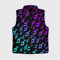 Женский жилет JOJOS BIZARRE ADVENTURE NEON PATTERN НЕОН УЗОР, цвет: 3D-красный