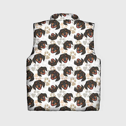 Женский жилет Такса Dachshund Dog / 3D-Черный – фото 2
