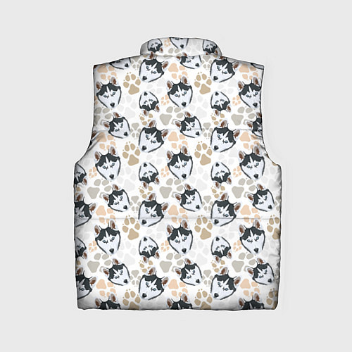 Женский жилет Собака Сибирский Хаски / 3D-Красный – фото 2