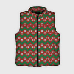 Женский жилет Knitted Snowflake Pattern