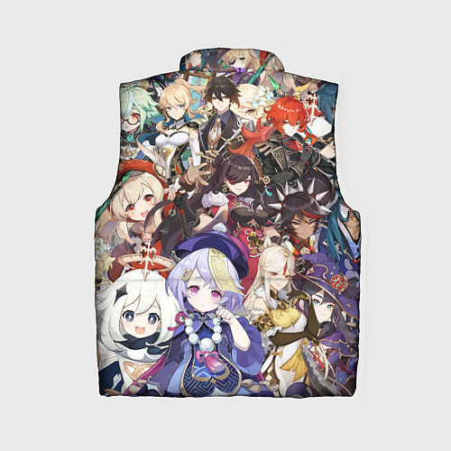 Женский жилет ПЕРСОНАЖИ GENSHIN IMPACT ЦВЕТНОЙ / 3D-Красный – фото 2