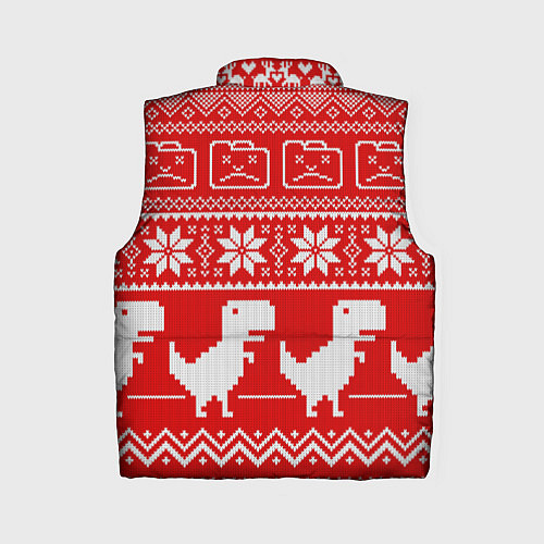 Женский жилет Вязаный принт / 3D-Черный – фото 2