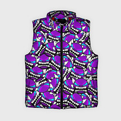 Женский жилет Geometry Dash: Violet Pattern, цвет: 3D-красный
