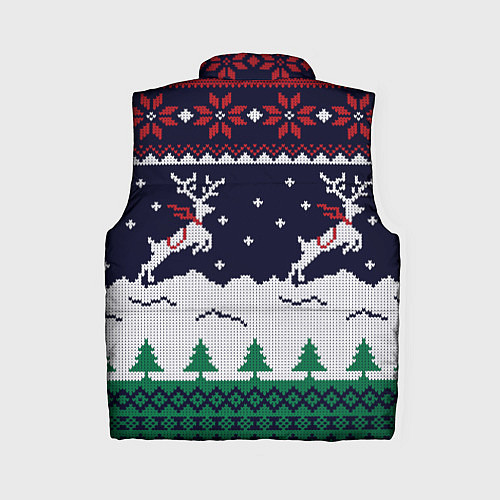 Женский жилет СВИТЕР С ОЛЕНЯМИ DEER SWEATER / 3D-Черный – фото 2