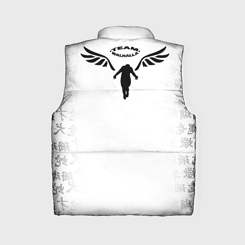 Женский жилет WALHALLA TEAM НА СПИНЕ БЕЛЫЕ ИЕРОГЛИФЫ / 3D-Черный – фото 2