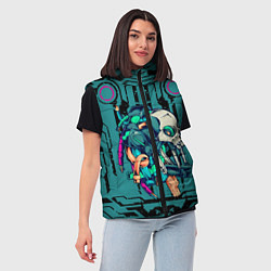 Женский жилет Cyberpunk 2077!, цвет: 3D-красный — фото 2