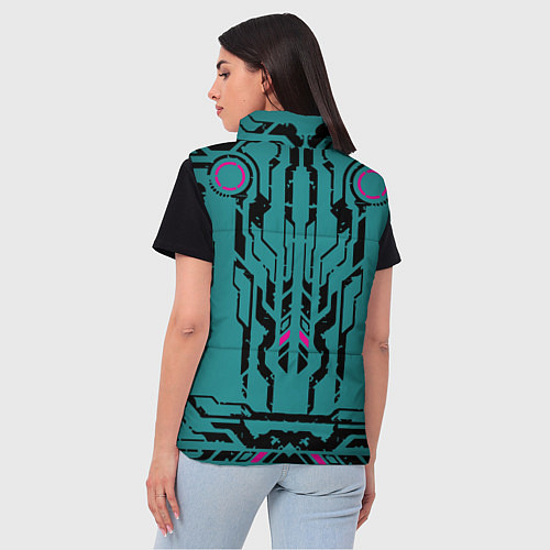 Женский жилет Cyberpunk 2077! / 3D-Красный – фото 4