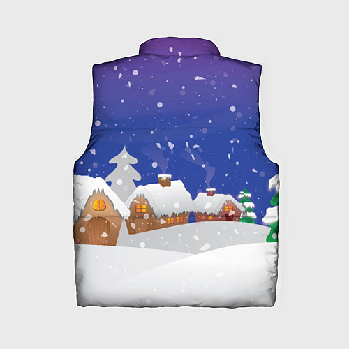 Женский жилет Новый год 2022 - Тигр с подарками / 3D-Красный – фото 2