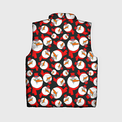 Женский жилет Злые снеговики в цилиндрах / 3D-Красный – фото 2