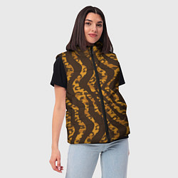 Женский жилет Шкура тигра леопарда гибрид, цвет: 3D-красный — фото 2