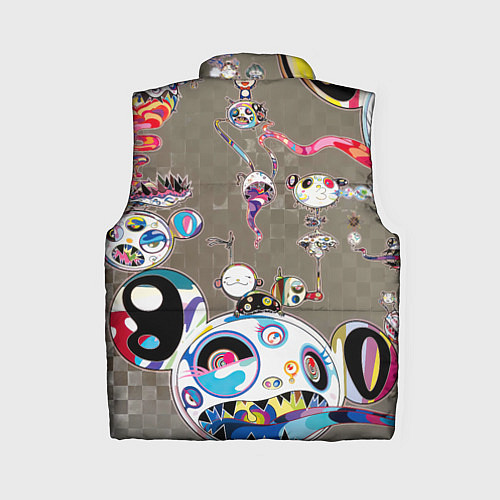 Женский жилет Takashi Murakami арт с языками / 3D-Светло-серый – фото 2