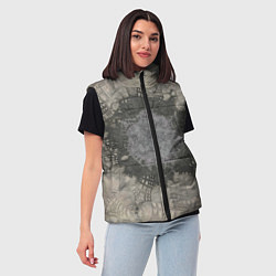 Женский жилет Серый песок - коллекция Путешествие - Хуф и Ся, цвет: 3D-светло-серый — фото 2