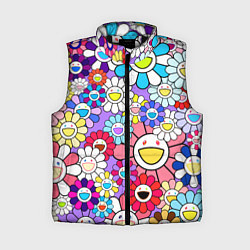 Женский жилет Цветы Takashi Murakami