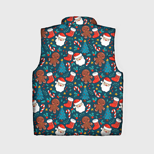 Женский жилет ПОКРЫТО НОВЫМ ГОДОМ! / 3D-Светло-серый – фото 2