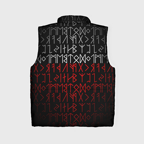 Женский жилет Славянская символика Руны / 3D-Красный – фото 2