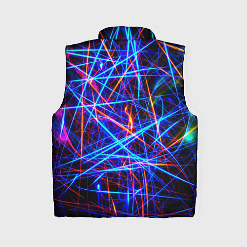 Женский жилет NEON LINES Glowing Lines Effect / 3D-Черный – фото 2