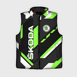 Женский жилет ШКОДА ГЕОМЕТРИЯ ЛИНИИ SKODA GEOMETRY SPORT, цвет: 3D-красный