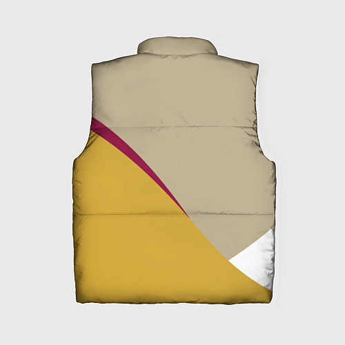 Женский жилет Линии На бежевом Фоне / 3D-Черный – фото 2