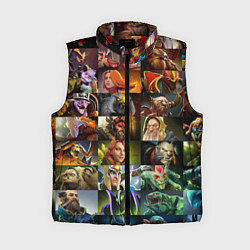 Женский жилет HEROES DOTA 2 ПЕРСОНАЖИ ДОТА 2, цвет: 3D-красный
