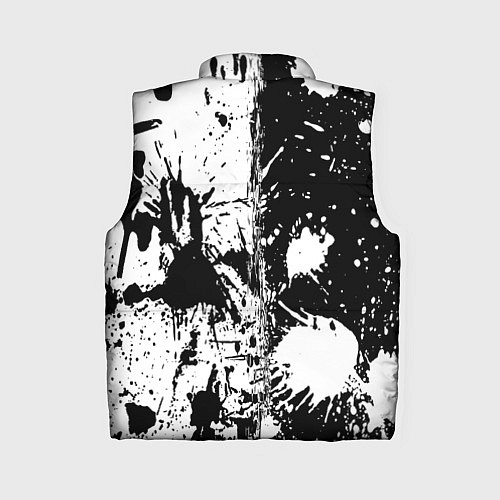 Женский жилет GEOMETRY DASH BLACK & WHITE SMILE / 3D-Черный – фото 2