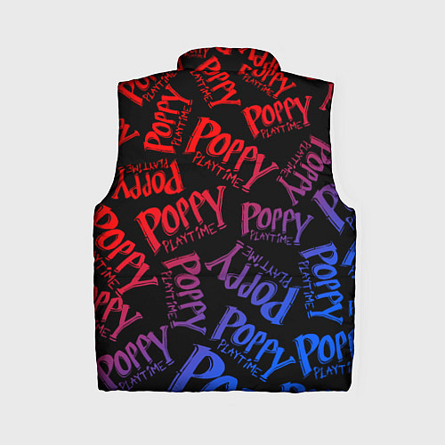 Женский жилет POPPY PLAYTIME LOGO NEON, ХАГИ ВАГИ / 3D-Красный – фото 2