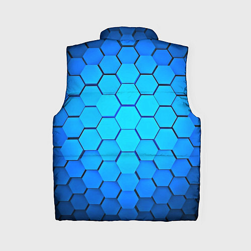 Женский жилет Неоновые 3D ПЛИТЫ / 3D-Черный – фото 2