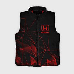 Женский жилет HONDA, ХОНДА ГЕОМЕТРИЯ ЛИНИИ, цвет: 3D-красный