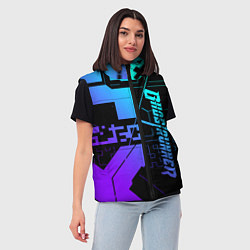Женский жилет Ghostrunner Neon, цвет: 3D-черный — фото 2