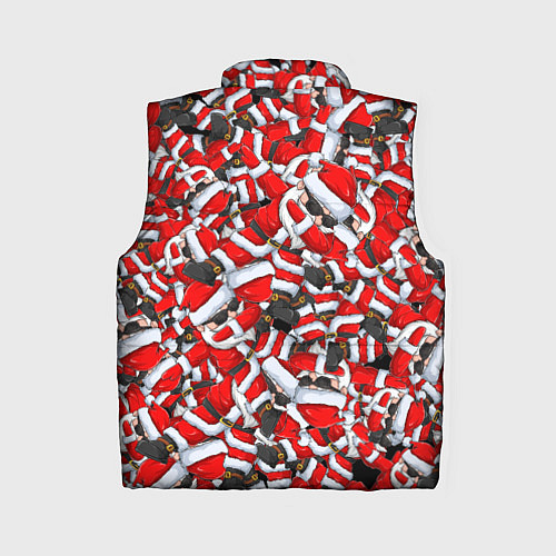 Женский жилет ДЕД САНТА КЛАУС ПАТТЕРН НОВЫЙ ГОД 2022 / 3D-Светло-серый – фото 2