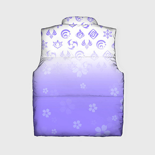 Женский жилет GENSHIN IMPACT SYMBOL PATTERN SAKURA САКУРА / 3D-Черный – фото 2