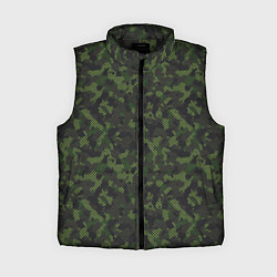 Женский жилет Камуфляж с холстовой сеткой