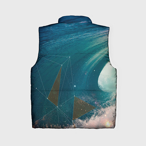 Женский жилет Геометрия на волне / 3D-Светло-серый – фото 2