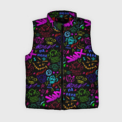 Женский жилет League Of Legends - Arcane неоновые логотипы, цвет: 3D-красный