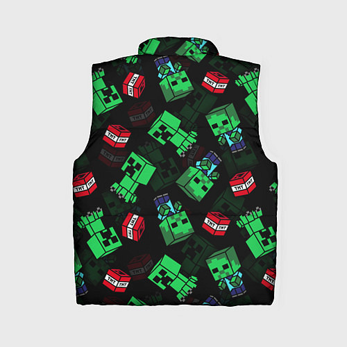 Женский жилет Майнкрафт Minecraft / 3D-Черный – фото 2