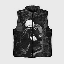 Женский жилет Токийский Гуль Канеки Кен ЧБ, цвет: 3D-черный