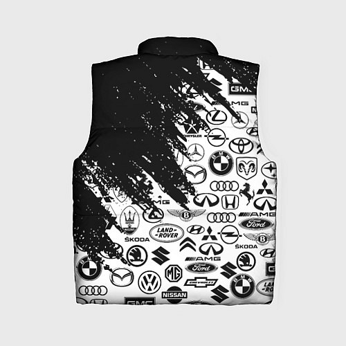 Женский жилет Subaru - Паттерн логотипов авто / 3D-Светло-серый – фото 2